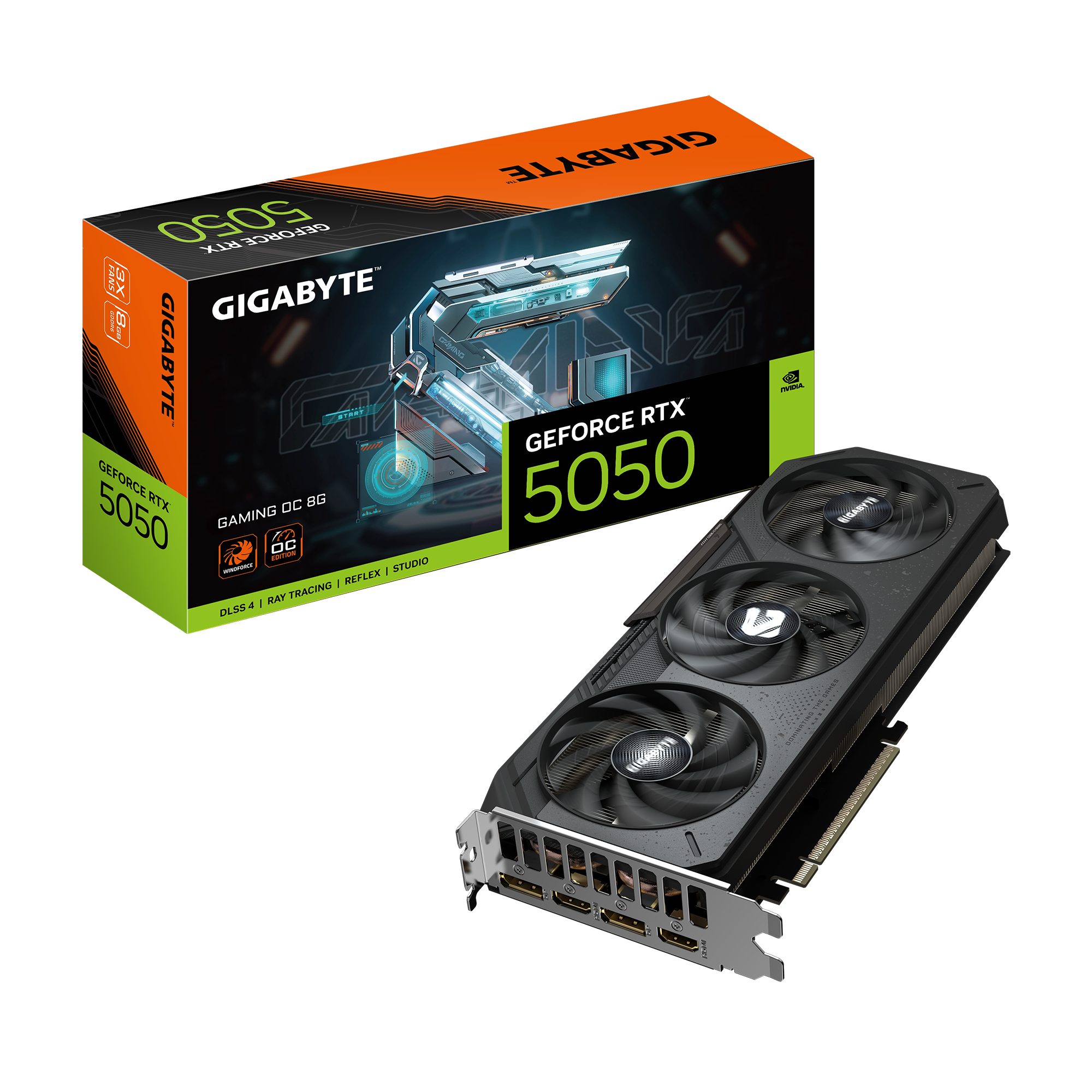 כרטיס מסך Gigabyte GeForce RTX 5050 Gaming OC 8GB 2xDP 2xHDMI